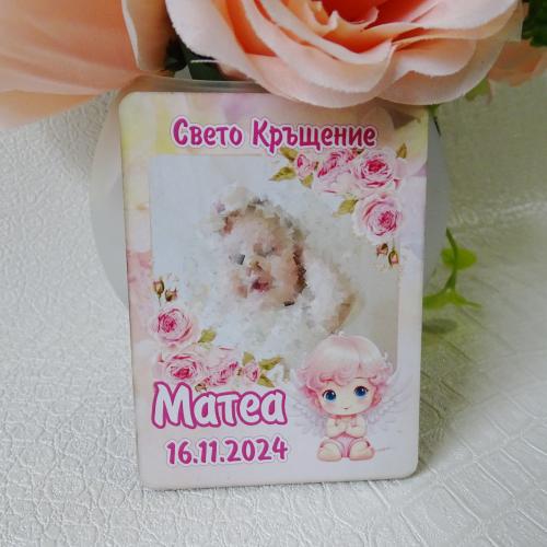 Детски магнити със снимка и ангелче